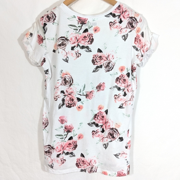 Guns N' Roses Rose Print T-shirt - Picture 3 of 5